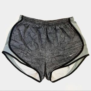 Nike Athletic Shorts, Gray and Black, Dri-Fit, Size S (women’s)